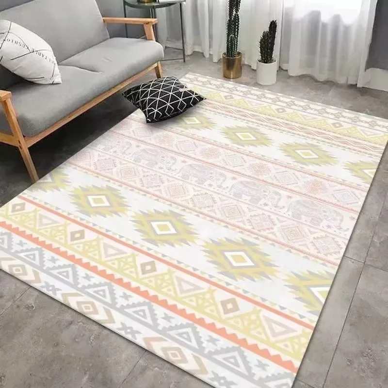 American Crystal Velvet Rug, Cool Touch Dirt-resistant Anti-slip Mat for Bedroom Living Room