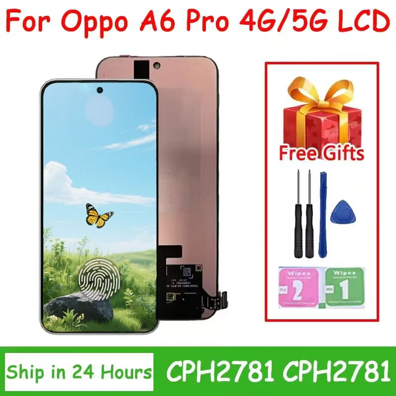 display-lcd-amoled-da-657-pollici-per-oppo-a6-pro-4g-cph2799-touch-screen-digitizer-per-oppo-a6pro-5g-cph2781-sostituzione-display