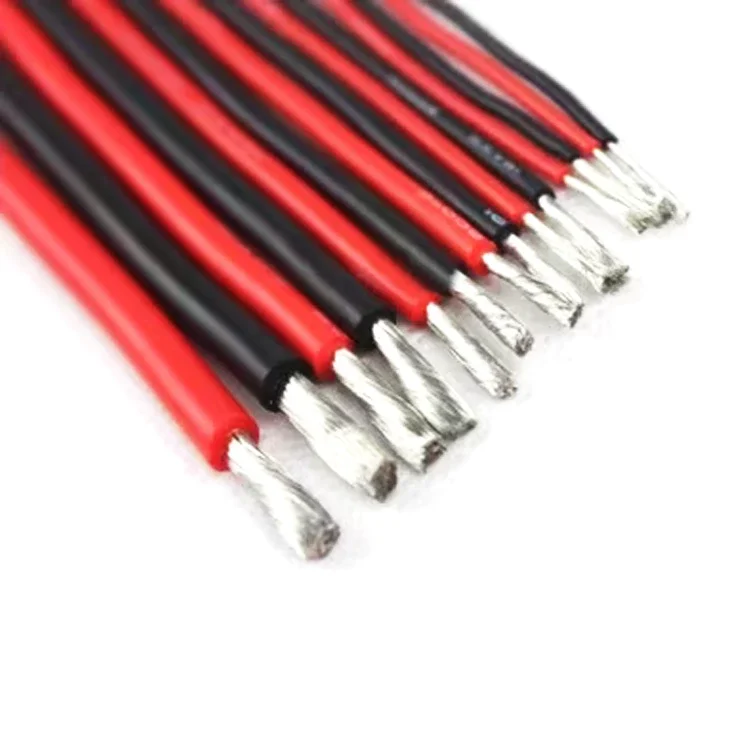 8AWG~28AWG Gauge Red Black Silicone Wire Cable Tinned Copper Silicone Wire for RC Battery Automotive