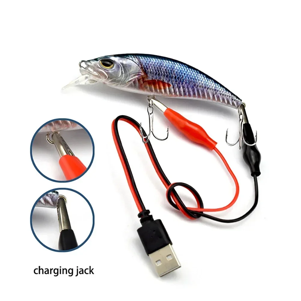 10cm/16g Electronic Mechanical Vibration Fishing Lure Sinking Style Hard Multi Jointed Bait Saltwater Fishing Accessories