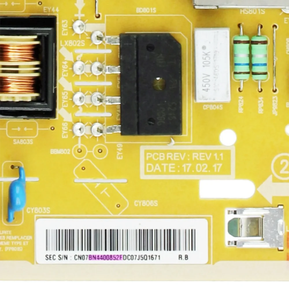 UN43J5000EFXZA UE40T5300AEXXU LH43BETMLGGXZD LH43BERBLGAXGO UN43M5300AFXZA สำหรับบอร์ดพาวเวอร์ซัพพลาย/BN44-00852F L48MSFR_MDY LED