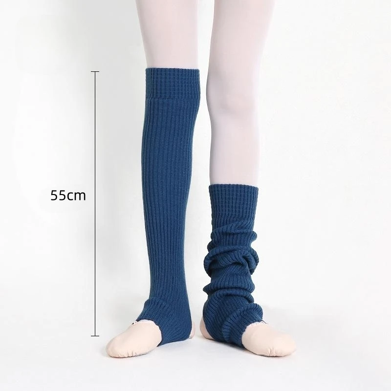 55cm 75cm verlängerte Beinlinge Damen lange Socken jk College-Stil gestrickte warme Socken Herbst Winter über Knie Stiefel Manschetten