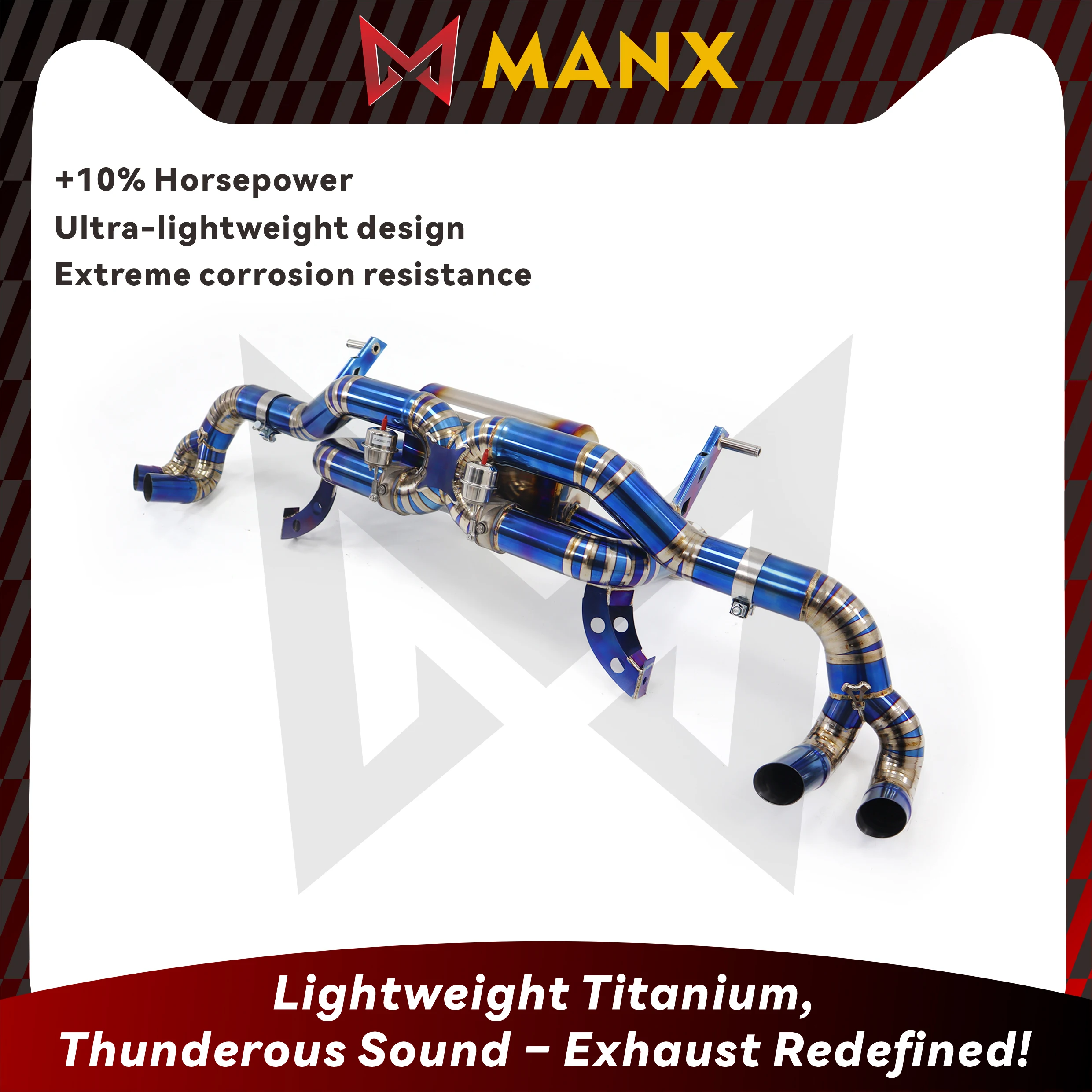 

MANX Catback For Lamborghini Huracan LP610 Focus On Pipe Clear Loud Sound Car Exhaust With Valve Muffler Tips Auto Parts