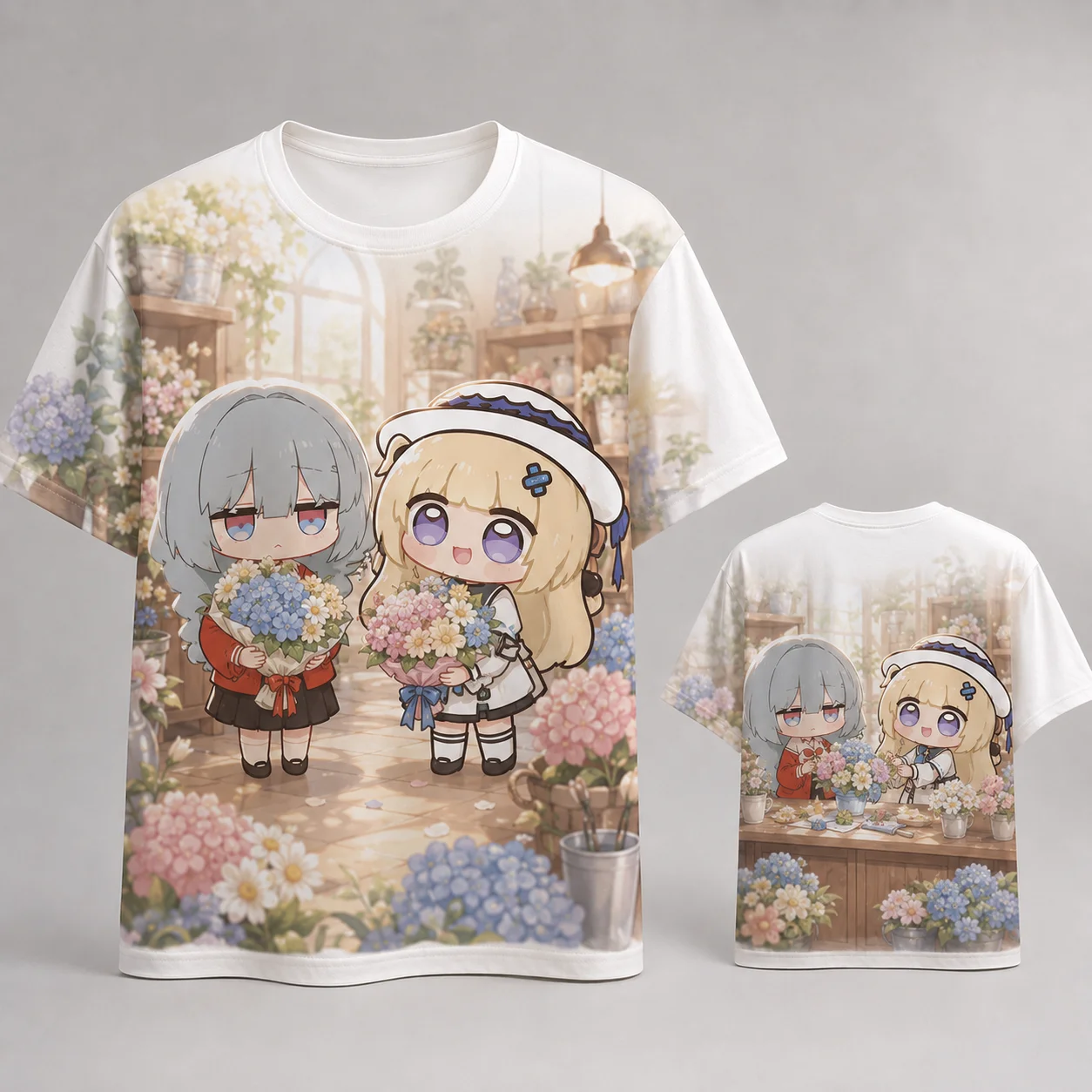 Phoebe Joubi Phrolova Cute Anime Cafe T Shirt Kawaii Girls Dessert Tea Party Graphic Tee Casual Short Sleeve Summer Unisex Top