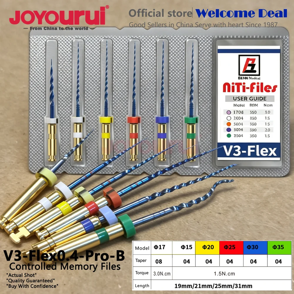 Dental Super Rotary Endodontic Niti File Blue 2004# 2504Thermal Activation Endo Motor Accessory Root Canal Therapy Dentist Tools