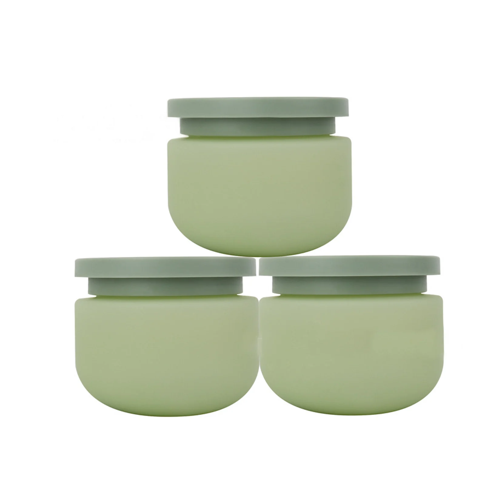 PE Face Cream Bottle 250g Matte Green Lotion Jar Cosmetic Empty Container Hair Mask Bottle Body Cream Refillable Split Bottle