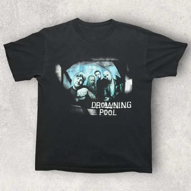 Vtg Drowning Pool Band Tour Heavy Cotton Black S 5Xl T Shirt Aa1362
