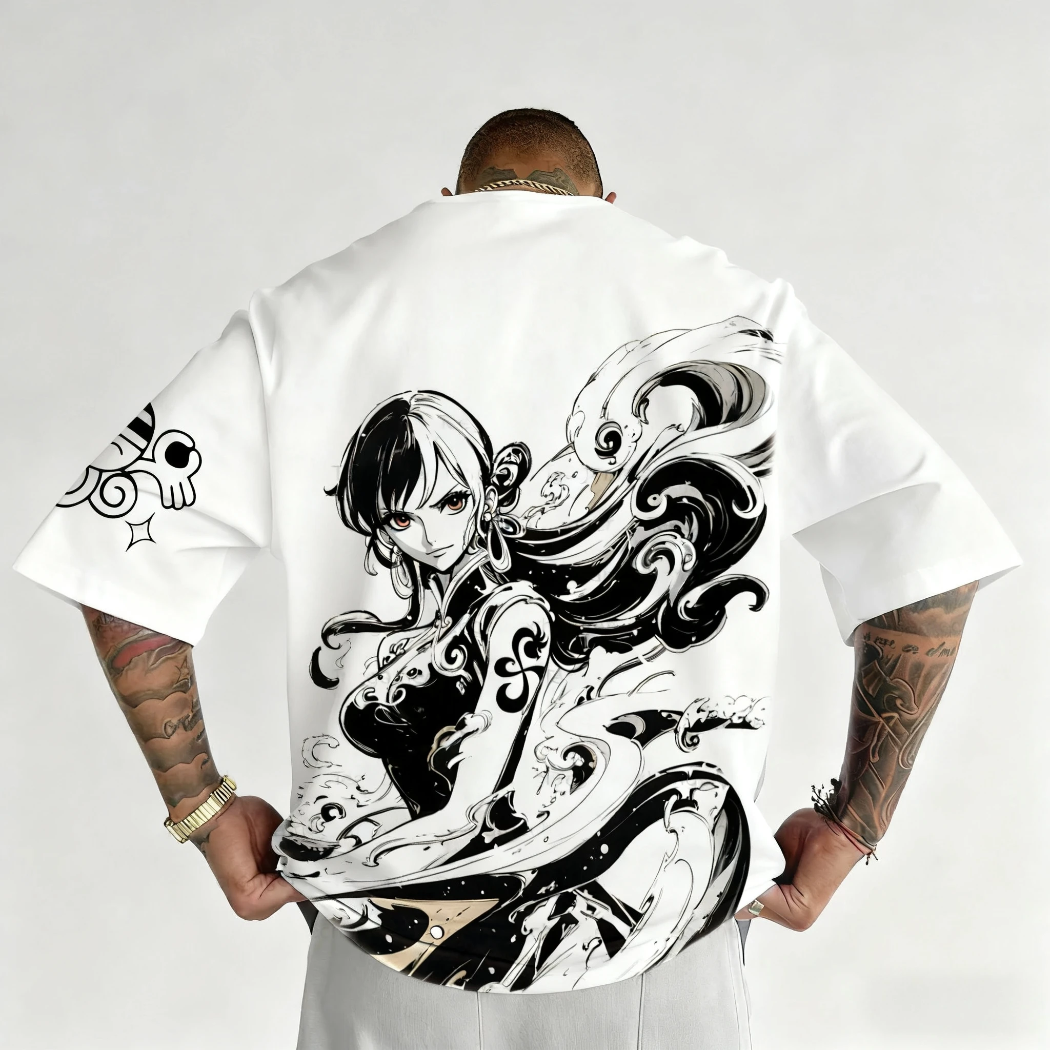 เสื้อยืดแขนสั้นลายวันพีซ ลูฟี่ โซโล ผ้าฝ้ายพิมพ์ลาย รุ่นซัมเมอร์ 2026 ระบายอากาศได้ดี ทรงหลวม สไตล์สปอร์ต แฟชั่น สำหรับผู้ชายและผู้หญิง