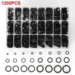 1200Pcs 24Sizes Universal Car Air Conditioning HNBR O Rings Auto Repair Tools Compressor Rubber Rings Sealant Car Accessories