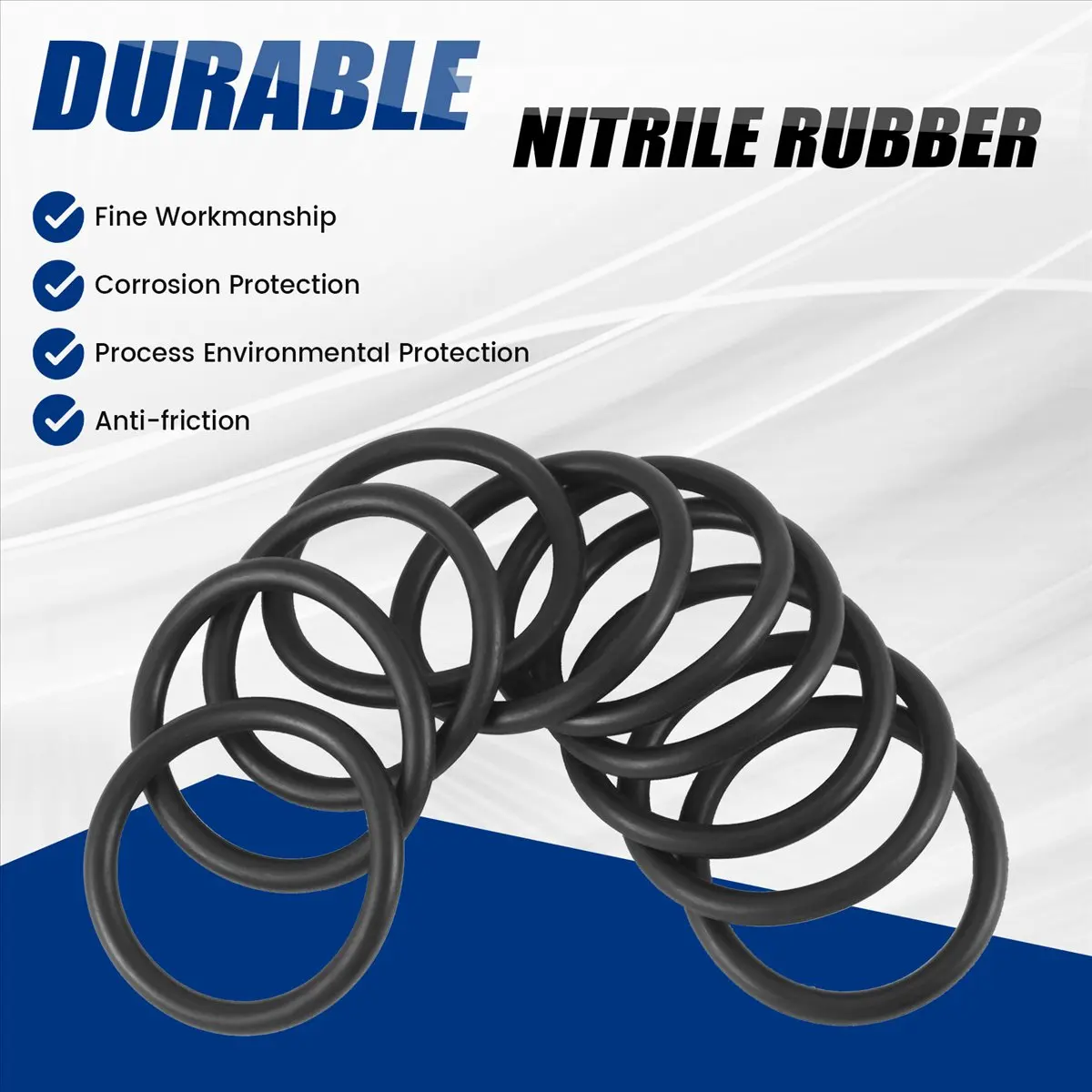 ABLG & 10 PCS Metric O Rings Black Nitrile Rubber 40 mm OD 4 mm thick