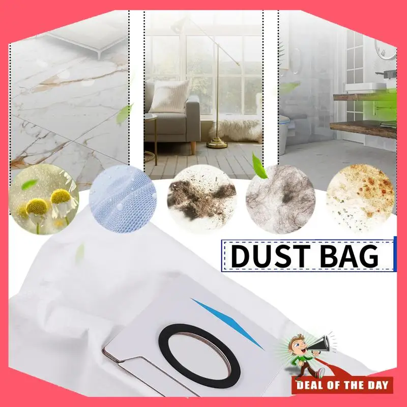 تسليم 24 ساعة لـ Ecovacs Deebot X1 OMNI كيس لجميع الغبار ملحقات جهاز آلي لتنظيف الأتربة X1 توربو أكياس القمامة القذرة استبدال Pa