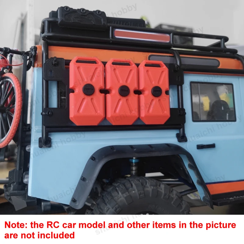 Kit de réservoir de carburant de rechange, 1 ensemble, pour MJX West H8H RC chenille PLA, réservoir d'huile imprimé, cadre de protection, boîte à outils, modèle de voiture, pièces décoratives