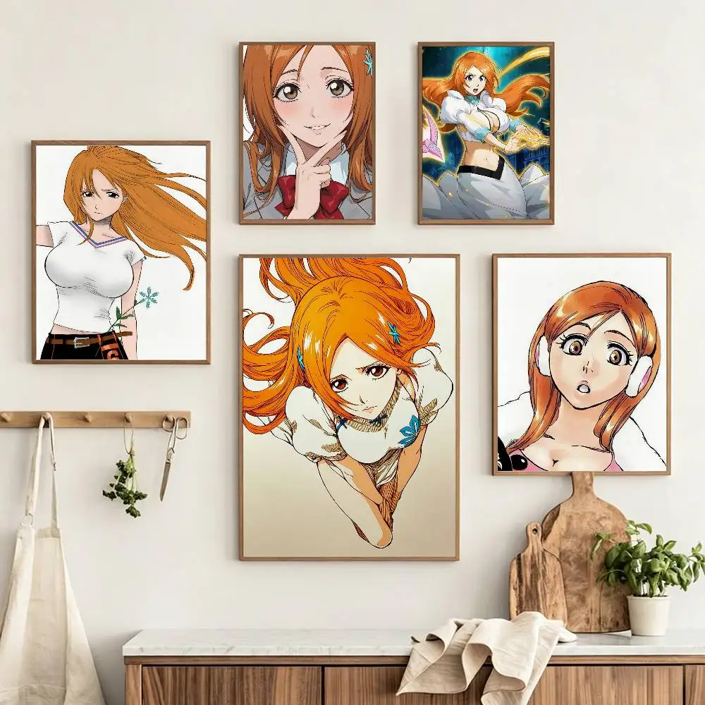 Inoue O-Orihime B-BLEACH  Poster HD Self Adhesive Waterproof Wall Art Ideal for Home Office Dorm Gift Customizable