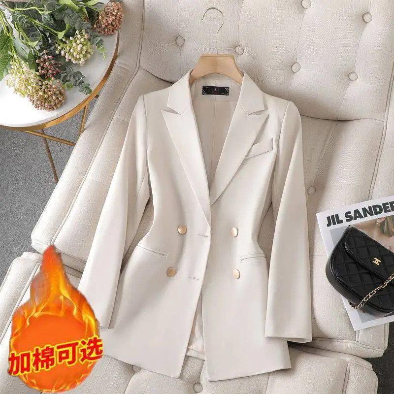 Blazers Women Jackets Business Work Office Solid Color Temperament Elegant All Match Chic Casual Fashion Blazer Comfortable