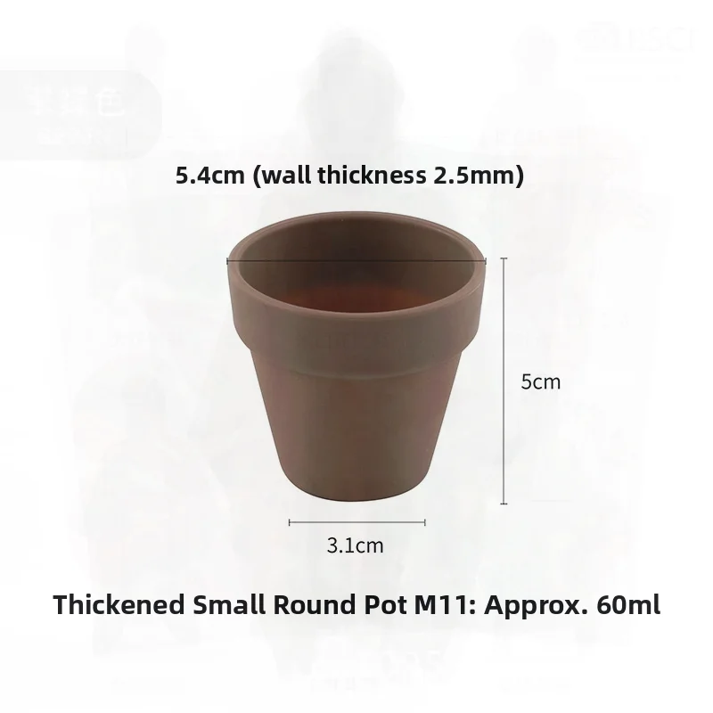

Thickened Plastic Flower Pot Small round Seedling Planter Durable PP Cone Pot for Desktop Floor-standing Home Gardening