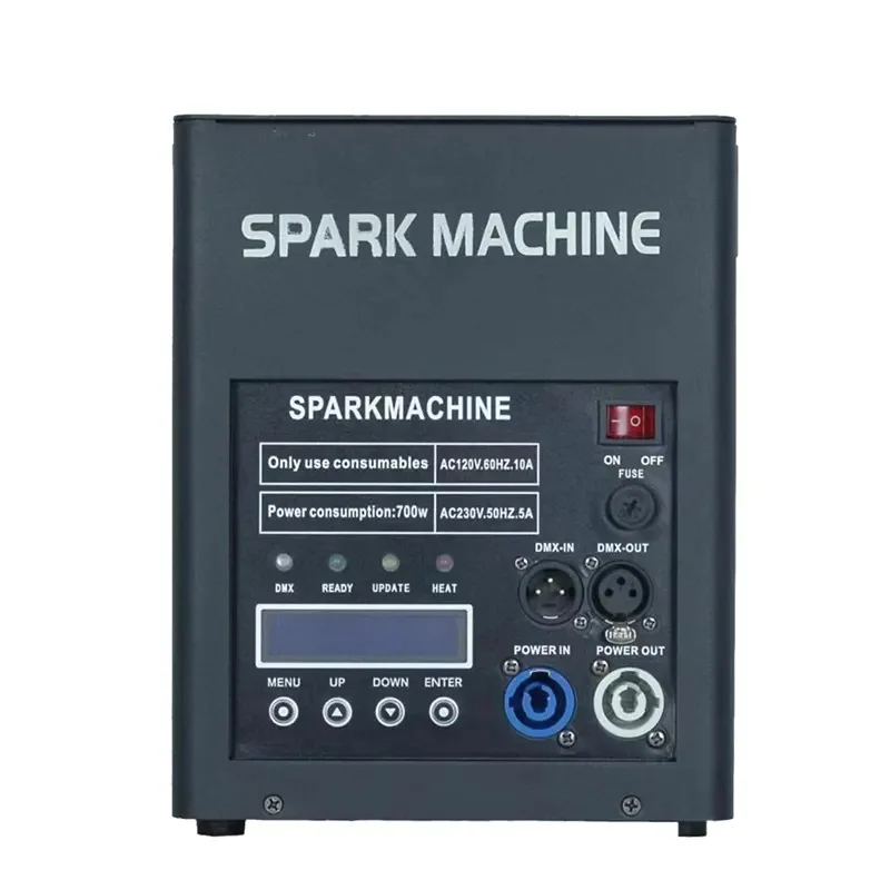 2PCS with Flightcase Cold Fireworks Spark Machine for Wedding Party cold spark fountain machine with remote control