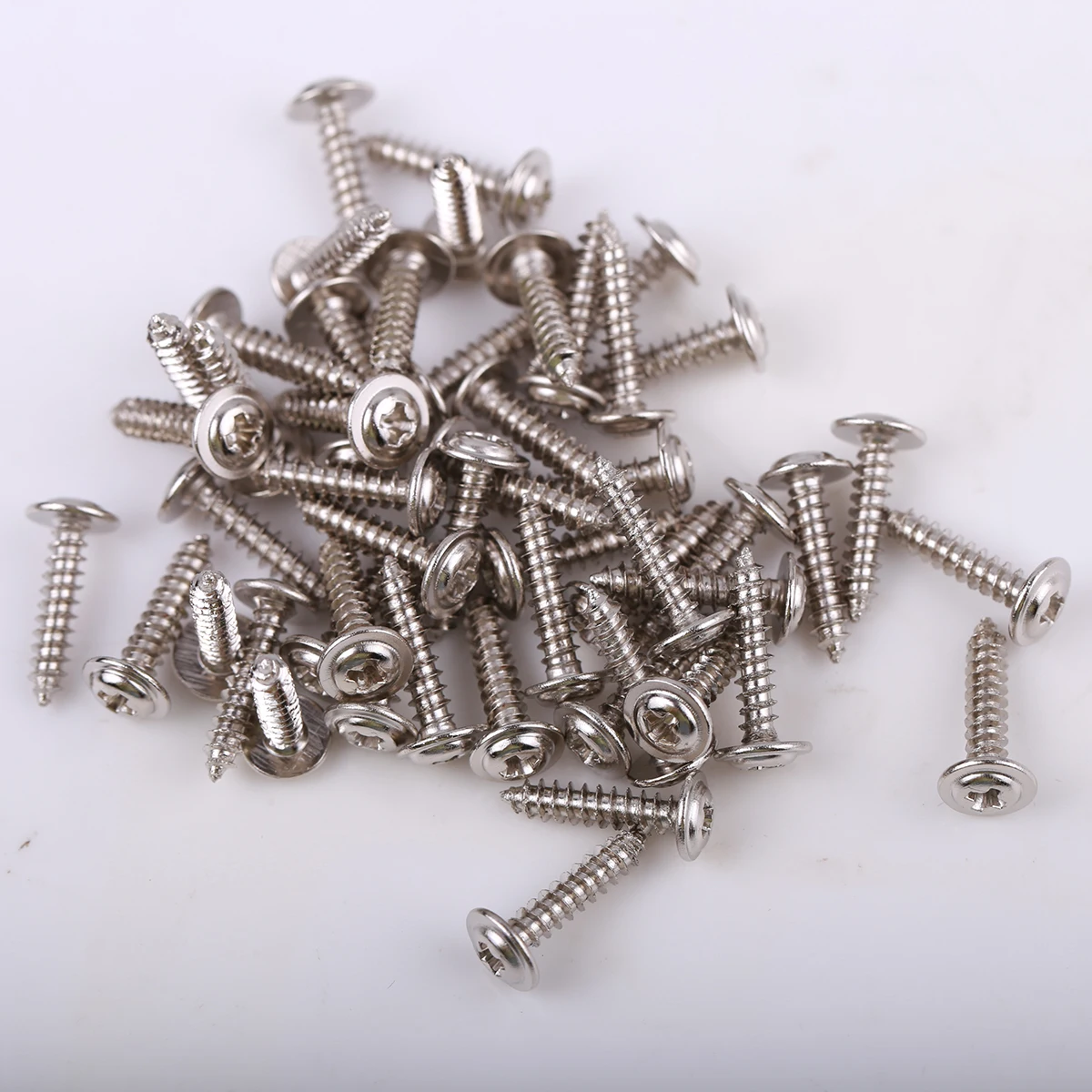 50 pcs 100 pcs servo M2.5 mm x 12mm Cruz self-tapping parafusos w/lavador auto tocando parafuso servo para FUTABA JR MKS servo HITEC