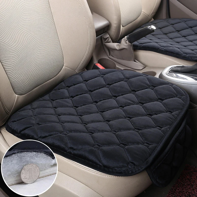 1Pc Winter Warm Car Front Seat Cover Cushion Universal Auto Soft Seats Cushions Automobile In Cars Chair Covers Protector Pad