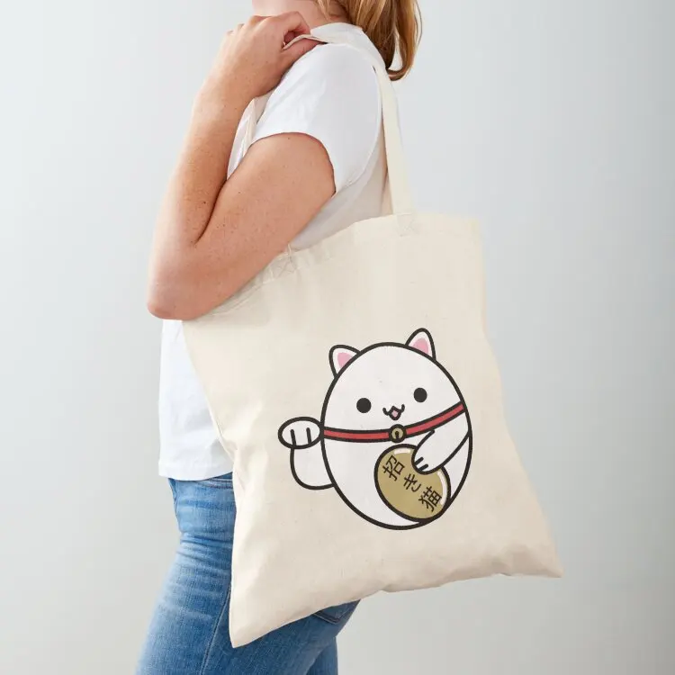 Maneki Neko Tote Bag canvas tote bag Portable shopping bag Eco shoping