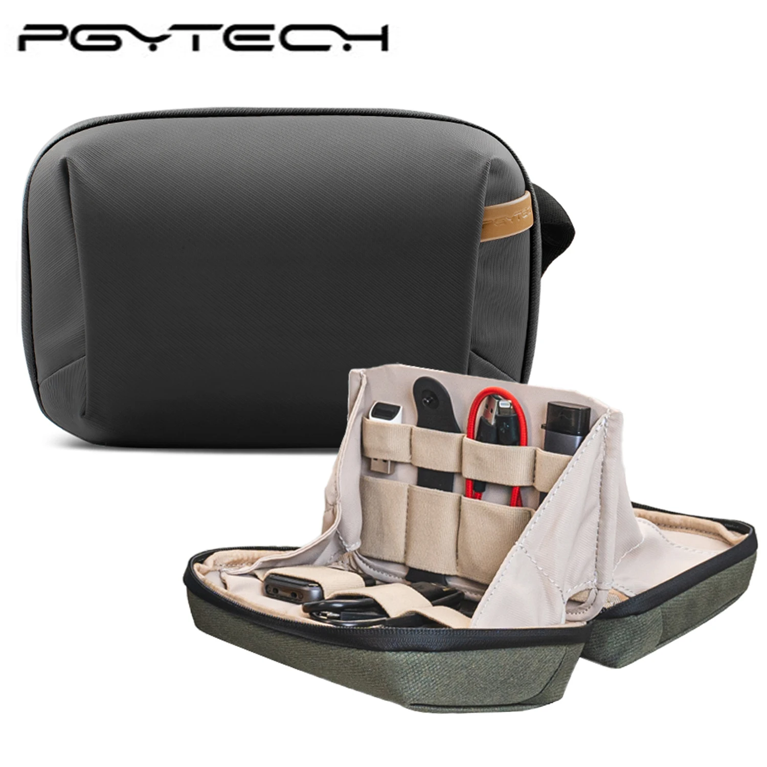 PGYTECH Tech Pouch Organizer Bag Waterproof Small Electronics Tech Organizer Pouch na kable, baterie do telefonów