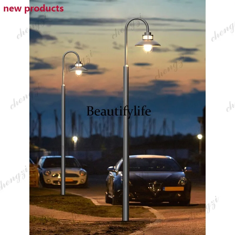 D1089 Modern simple outdoor garden lights, villa garden solar pole lights, community garden landscape street lights