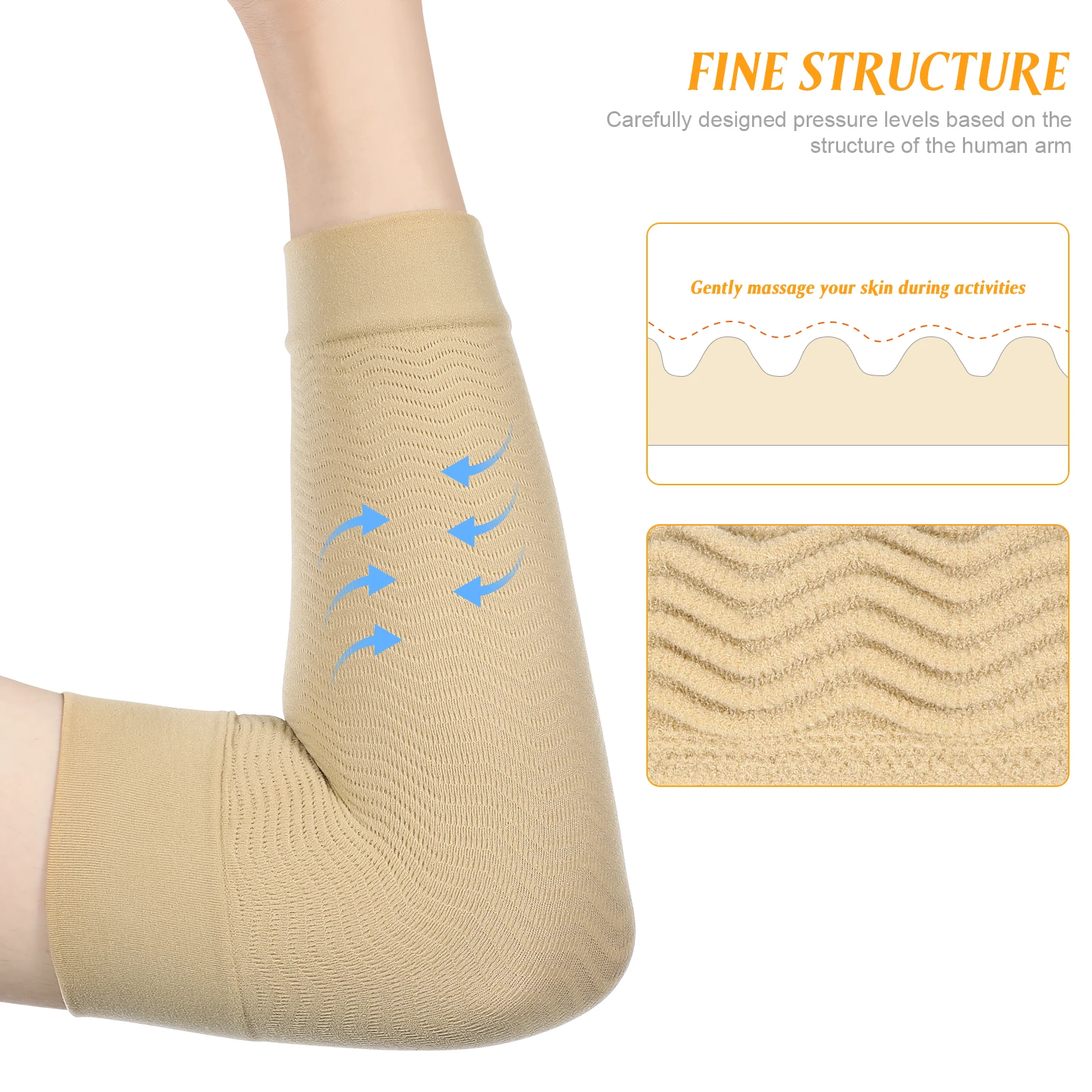 

3Pairs Arm Covers Forearm Sleeves Comfortable Breathable Elastic Upper Arm Sleeve Sports Protector Yoga Elbow Sleeve for Men