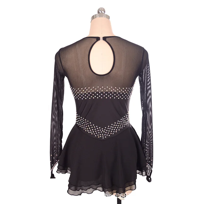 Vestido de patinaje artístico personalizado para niños y adultos, vestido de actuación para niñas, falda de grado de competición, Leotardos de Ballet para mujeres