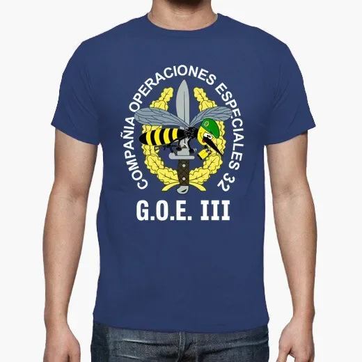 Spanish Legion GOE III COE 32 Mod 03 Special Operations Emblem T-Shirt. Summer Cotton O-neck Mens Short Sleeve T-Shirt New S-3XL