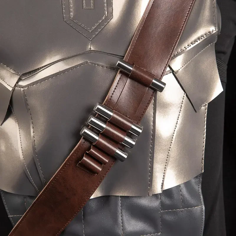 FC6TV Fantasia Din Cosplay Djarin Fantasy Battle Costume Adult Men Armor Cloak Outfits Halloween Carnival Party Disguise Su@FC8！