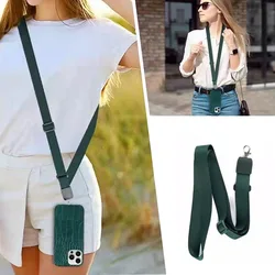 Mobile Phone Lanyard Stylish Detachable Adjustable Chain Universal Around the Neck Crossbody Hanging Rope With Transparent Patch