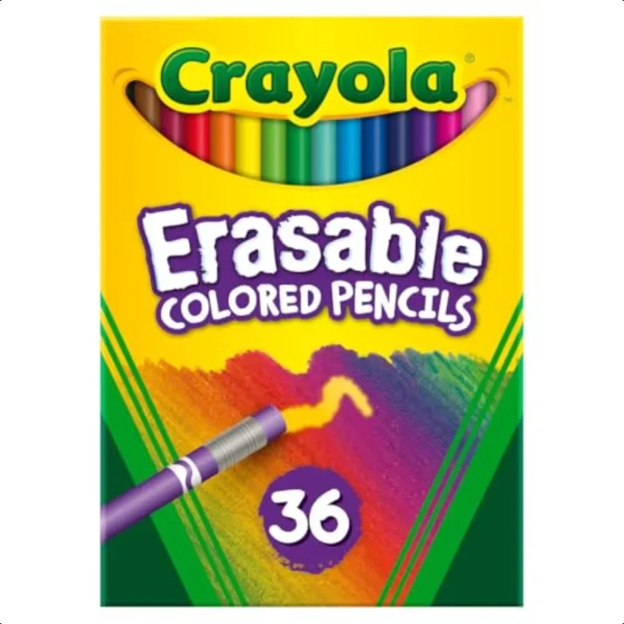 

Erasable Colored Pencils 36ct Colored Pencils for For Coloring Books School plies Classroom Arts Crafts Ages 4+