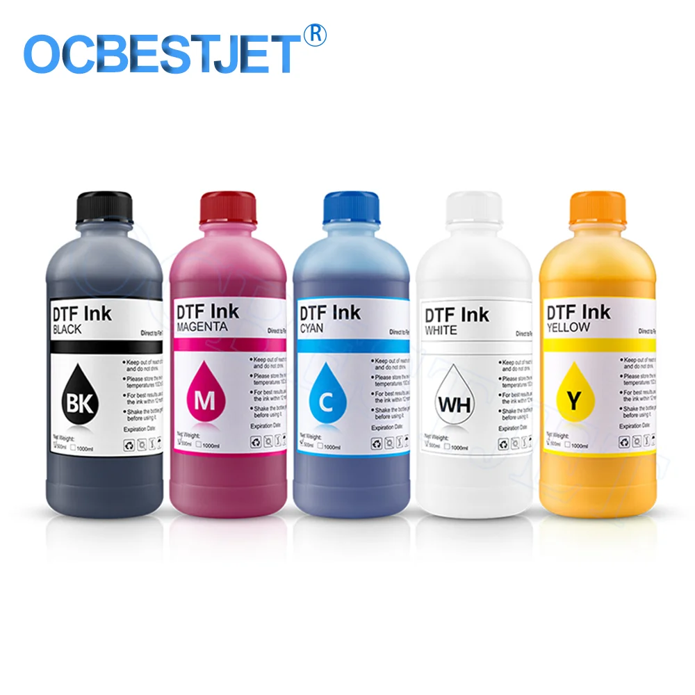 500ML/Bottle DTF Ink Ordinary Quality PET Film Transfer Ink For Epson 1430 L800 L1800 1390 I3200 PET Film Printing And Transfer