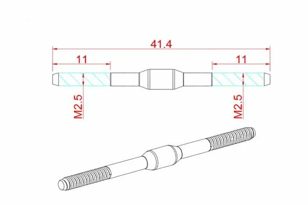 Steam 550 600 Hubschrauber FBL mit Rückwärtsgewinde, Taumelscheiben-Verbindungsstange für Sab Goblin RS5 M5 ALIGN Trex 550 600 Hubschrauber