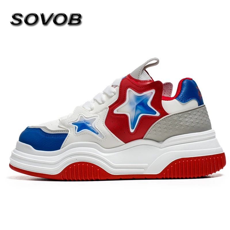 

Autumn Fashion Designer Shoes Men Breathable Non-Slip Platform Sneakers Man Low Top Casual Men's Skate Shoes Zapatos De Hombres