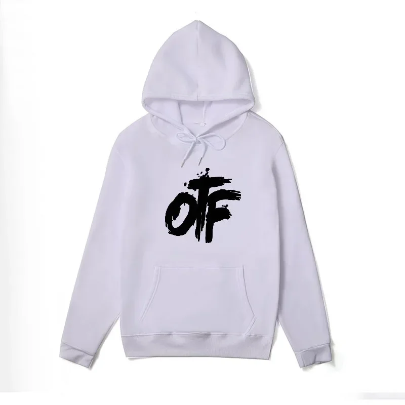 

LE 2024 OTF printed men and women essential hooded sweatshirt casual sweatshirt multi-color couple sportswear spring and autumn