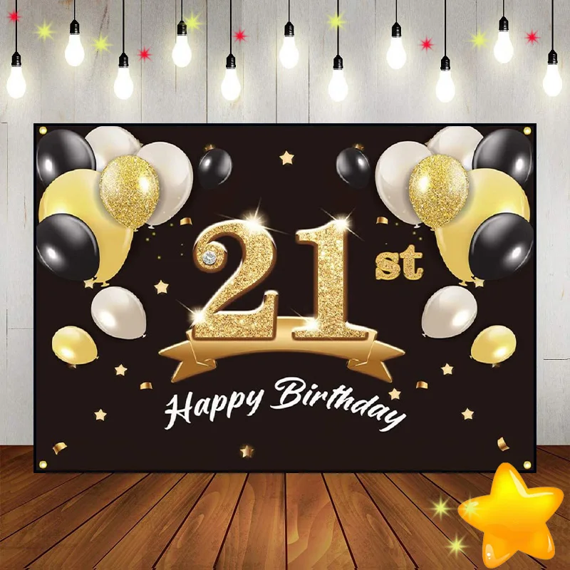 

Happy 21th Birthday Background Photo The Breath of Youth Photography Backdrops Sweet Custom Backdrop Boy Decoration Man Princess