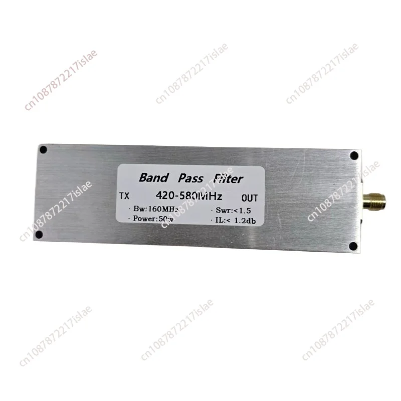 420-580MHz Bandpass Filter 50w SMA Mother Seat Anti-interference Filtering and Removing Harmonics