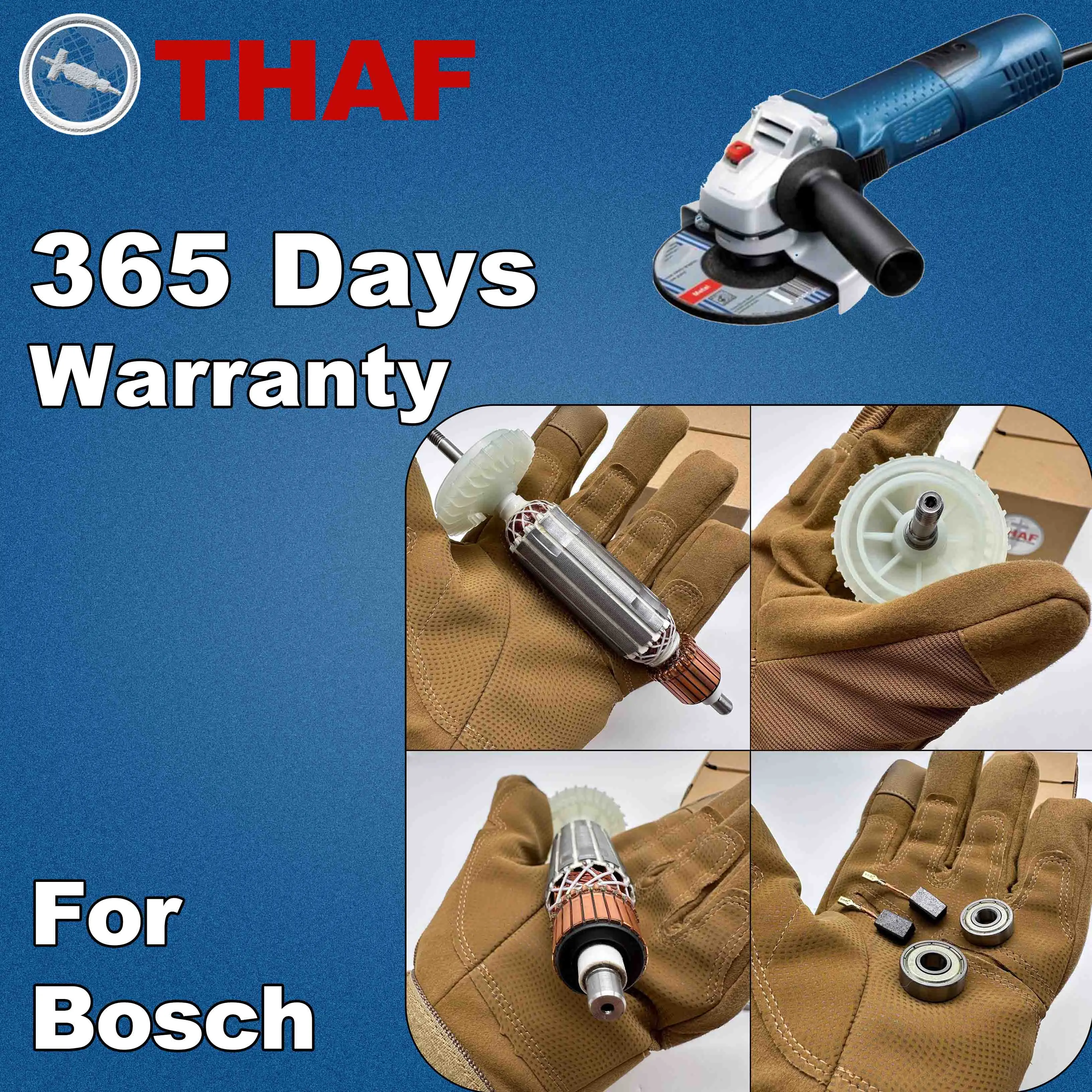 AC220V-240V Ankervervanging Van De Armatuurrotor Voor Bosch Haakse Slijper GWS7-100 GWS7-125 GWS 7-100 GWS 7-125
