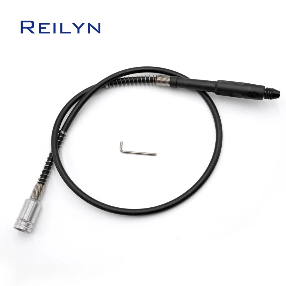 Eje Flexible M19X2MM tamaño de interfaz para herramientas rotativas Dremel, amoladora de troqueles, accesorio de herramienta eléctrica con mandril M8X0.75mm