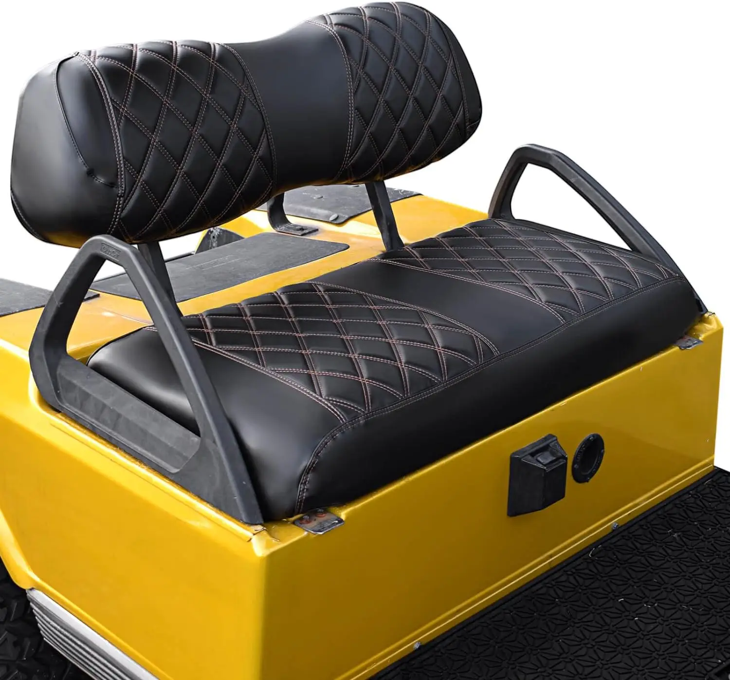 

Golf Cart Diamond Seat Covers Kit, Fit for Club Car DS OEM Ordinary Front Seat Cushion, No Nails Required & Easy to Clean