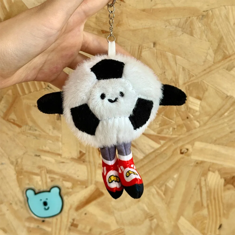 New Rugby Billiards Football Cute with Feet Keychain Creative Smiling Face Expression Ball-type Pendant Birthday Gifts