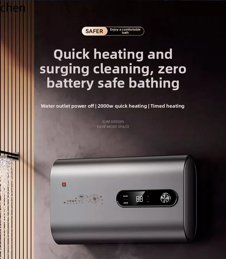 ZML scaldabagno domestico tipo di stoccaggio dell'acqua secchio piatto rotondo riscaldamento rapido ultrasottile piccolo efficienza energetica di prima classe