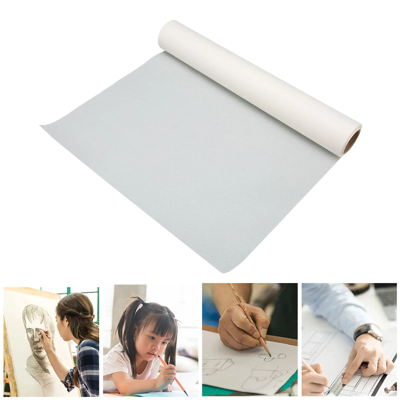 Tracing Paper Roll White High Transparency Pattern Paper for Sewing Dressmaking Sketch Drafting Sewing Pattern Paper