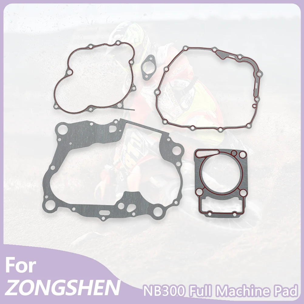 For ZONGSHEN NB300 Full Engine Seal Gaskets Set Motorcycle Engine Accessories ZS174MN-5 Complete Gaskets Except Cylinder