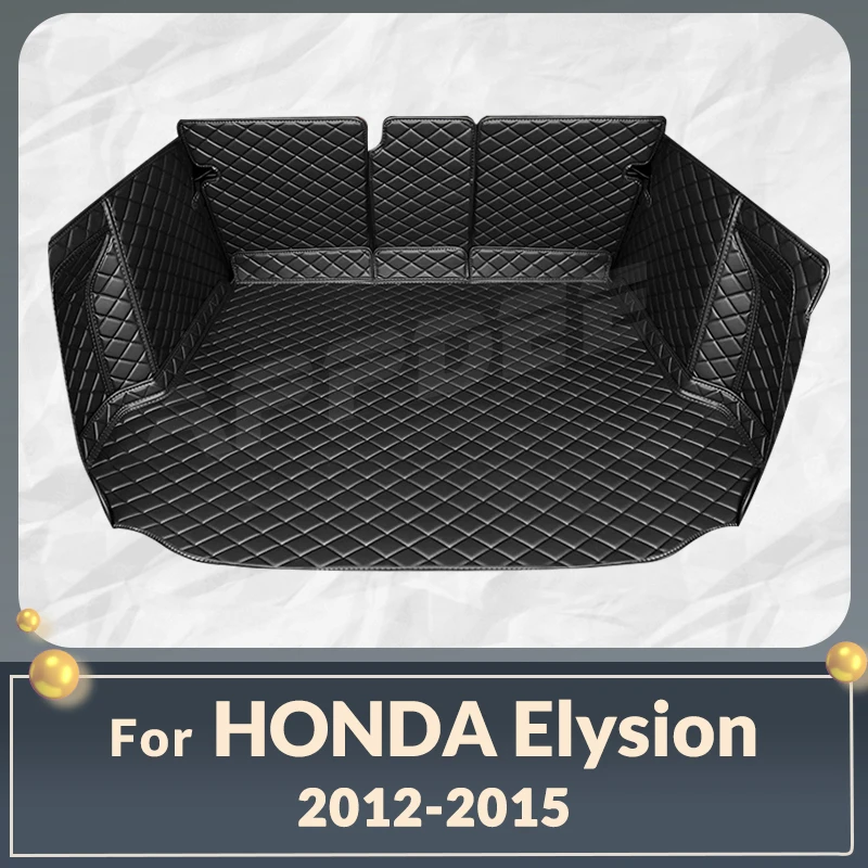 Auto Full Coverage Trunk Mat For HONDA Elysion 2012-2015 13 14 Car Boot Cover Pad Cargo Liner Interior Protector Accessories