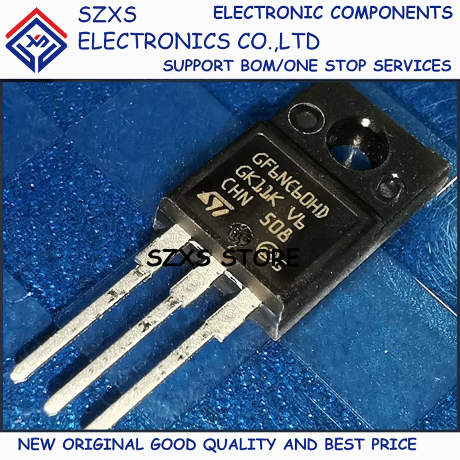 

New Original 10Pcs GF6NC60HD STGF6NC60HD TO-220F 600V 6A IGBT Field-effect Transistor Electronic Components Good Quality