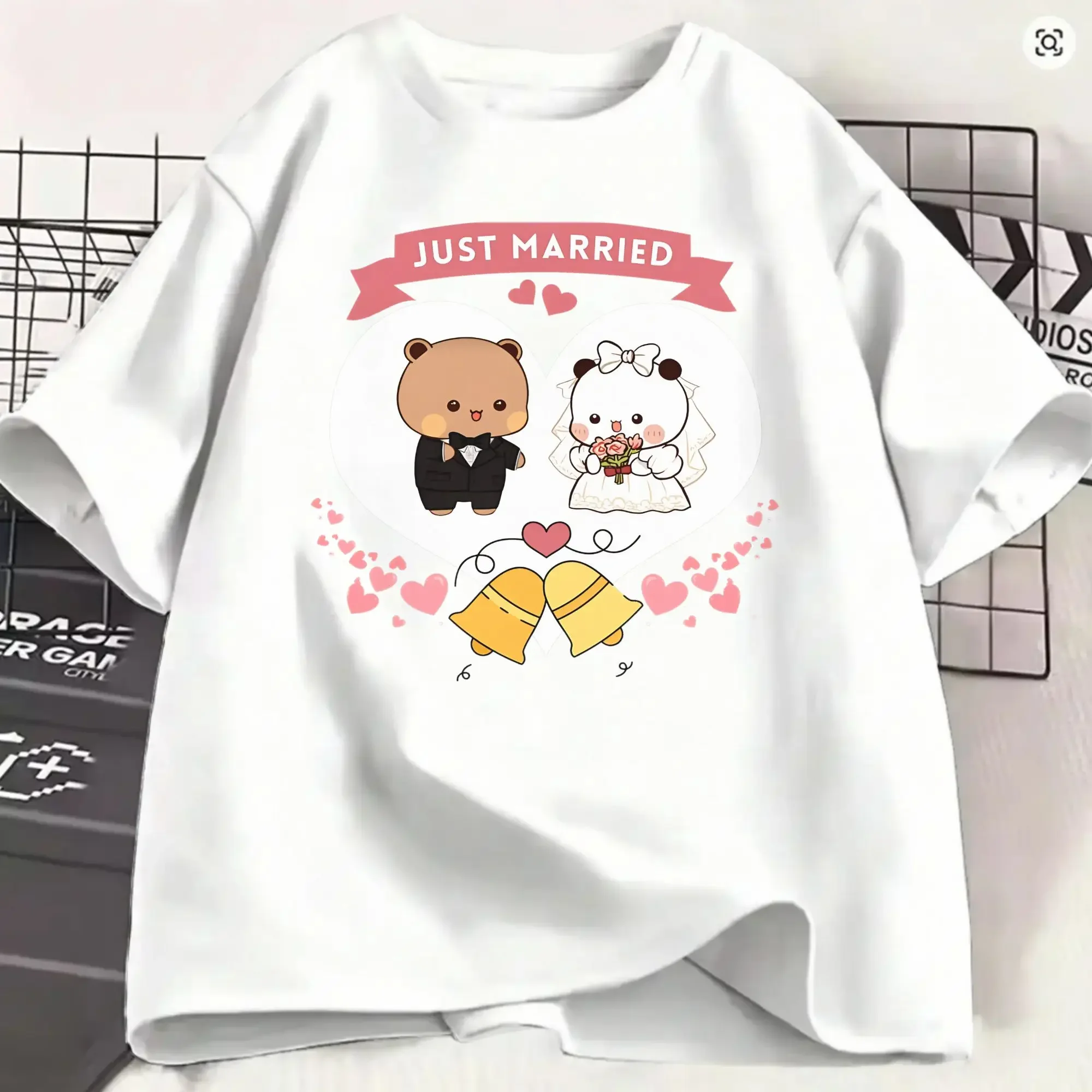 Dudu Bubu Pure Cotton T Shirt For Mens Summer Every Dudu needs a bubu Streetwear T Shirts O Neck Tee Shirt Oversized Design Tops