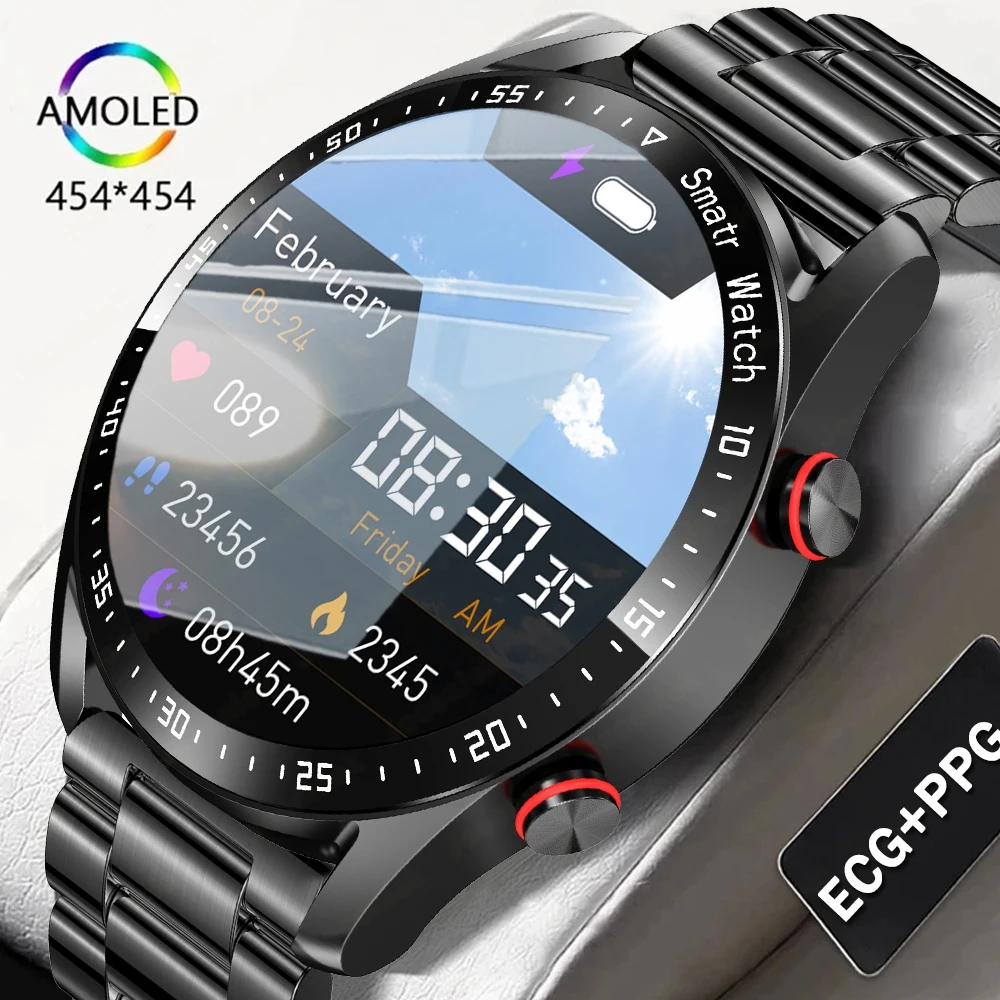 

Новинка 2025 года, умные часы с Bluetooth-вызовом, мужские спортивные часы для фитнеса, монитор сердечного ритма, ЭКГ + PPG, деловые умные часы, Android IOS