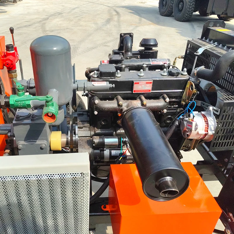 Customized Wheel Type 200m Deep Water Well Drilling Rig Diesel Hydraulic Rotary Portable High Quality