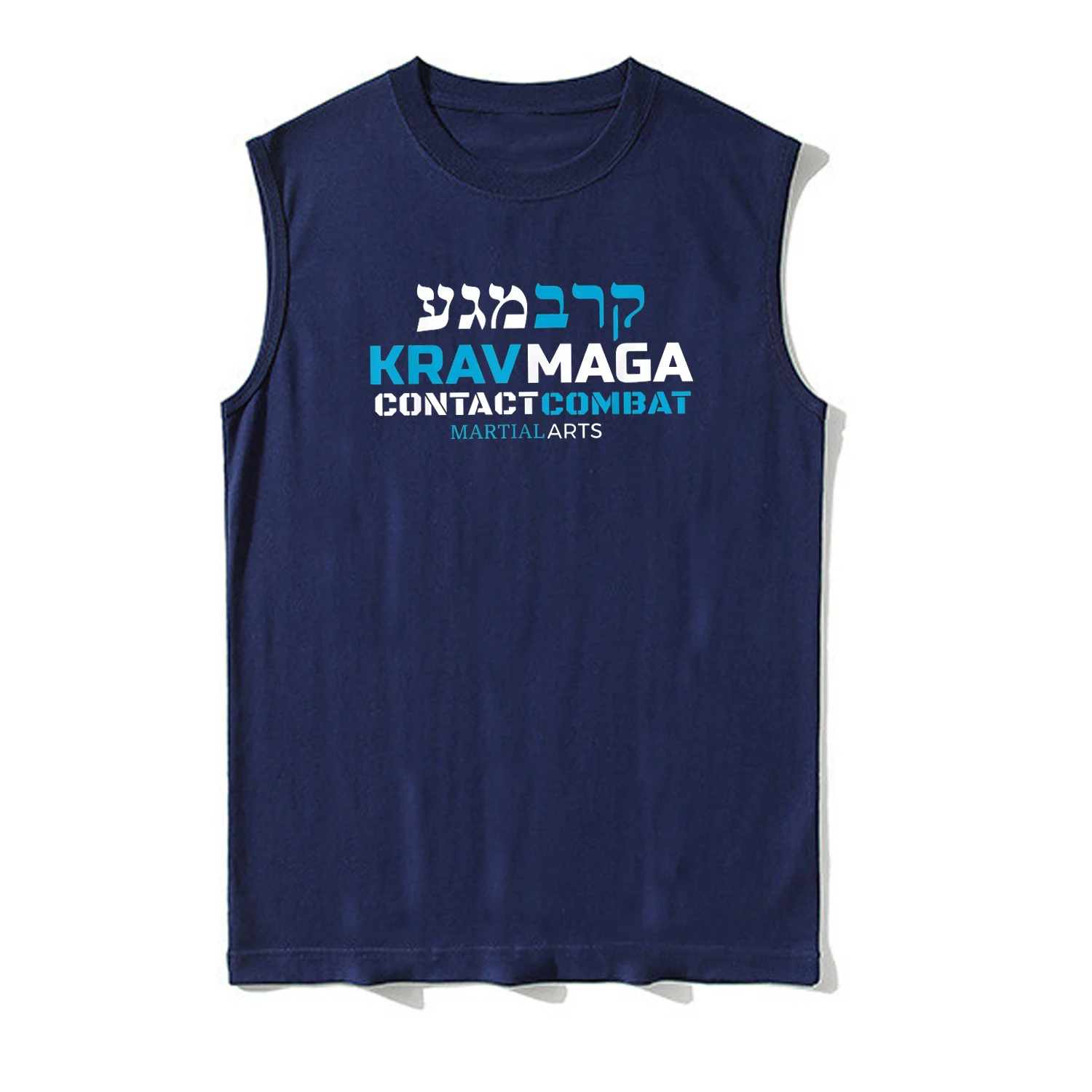 Israeli Krav Maga Contact Combat Martial Arts Tank Top 100% Cotton O-Neck Summer Casual Mens Vest Sleeveless T-shirt Streetwear